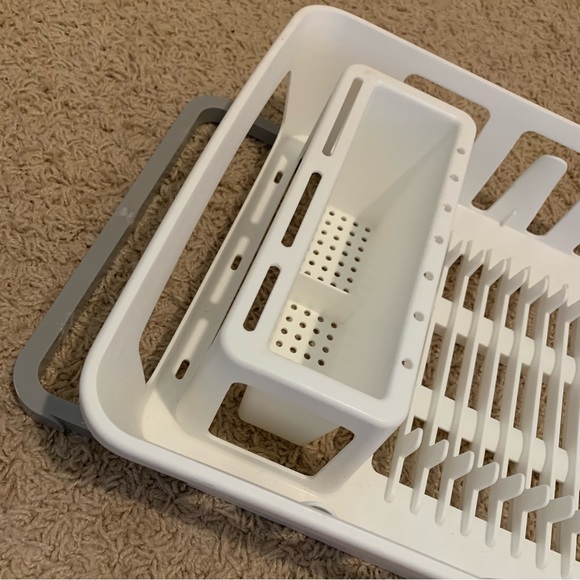 Mainstays Dish Drying Rack with Utensil Holder - Picture 2 of 7